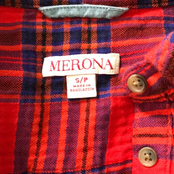 Merona Red shirt/ tunic - Picture 2 of 2